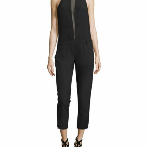 Kendall + Kylie Size S Sleeveless Tuxedo Jumpsuit - Picture 1 of 8